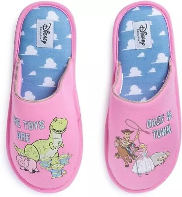 Buy Disney Toy Story 4 Slipper Ladies Pink Slip On Mules Women's Indoor Shoe Sandals • 9.99£