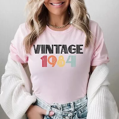 Buy 1984 Vintage Shirt 1984 Forty Birthday Sweatshirt 40th Birthday Gift Tees • 6.99£