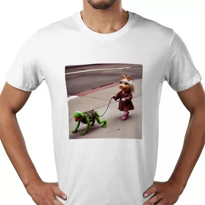 Buy Kermit & Miss Piggy Muppets Funny Spoof Novelty Humour Kinky T Shirt - All Sizes • 19.99£