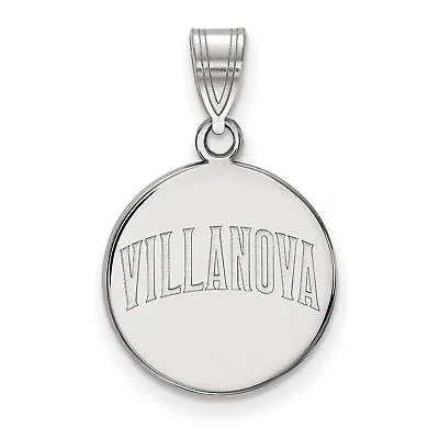 Buy Villanova University Wildcats School Name Disc Pendant In Sterling Silver • 49.25£