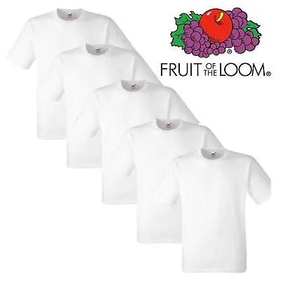 Buy Pack Of 1x 2x 3x 5x Fruit Of The Loom Mens Womens Boy/Girl T-Shirts 100% Cotton  • 7.99£