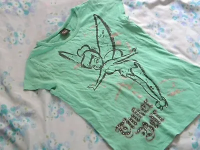 Buy Disney Faeries Tinkerbell Jade Green 100% Cotton T Shirt 11 - 12 Years • 4£