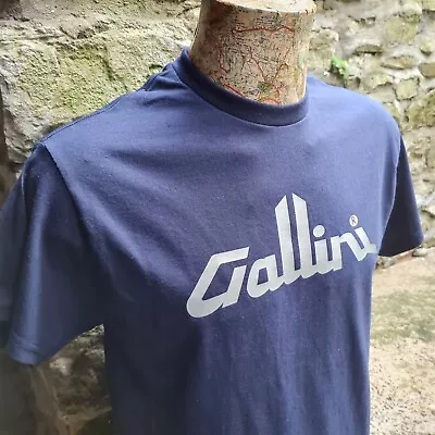 Buy UNOFFICIAL REPRODUCTION Gallini 1980s Inspired Navy T Shirt Vintage 80s Style • 14.99£