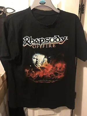 Buy Vintage Rhapsody Of Fire Blast Merch T Shirt Rare  • 19.99£