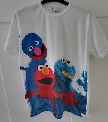 Buy Sesame Street: Men's Medium T-Shirt Official Cookie Monster Grover Elmo Muppets • 34.99£
