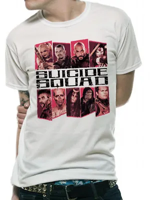 Buy Official DC Comics Suicide Squad Text And Group T Shirt  NEW  • 5.99£