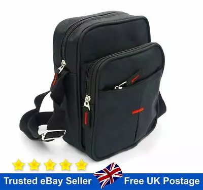 Buy Messenger Shoulder Bag Black Cross Body Men Ladies Canvas Utility Travel Work • 11.21£