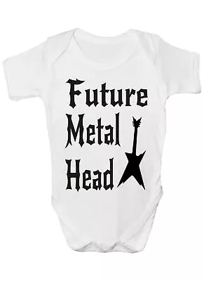Buy Future Metal Head  Rock Babygrow Vest Baby Clothing Funny Gift  • 7.50£