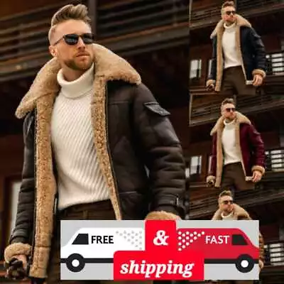 Buy Military Fleece Winter Jacket Mens Warm Jackets  Fur Collar Coats Army • 42£