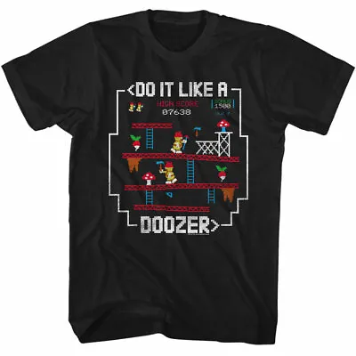 Buy Fraggle Rock Jim Henson 80's Donkey Kong Game Do It Like A Doozer Men's T Shirt • 38.10£