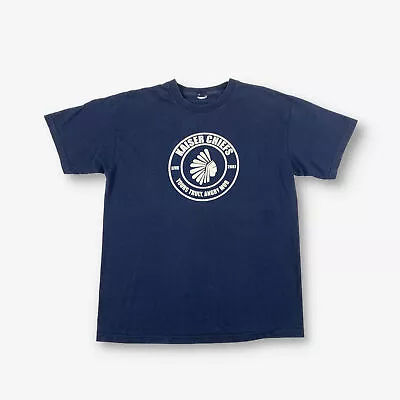 Buy Vintage Kaiser Chiefs Tour T-Shirt Navy Blue Medium • 15£
