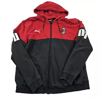 Buy Puma Red And Black Zip Up Hoodie Size XL • 15£