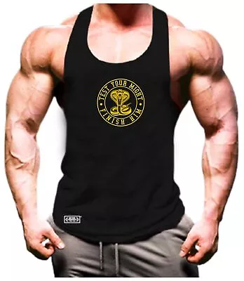 Buy Test Your Might Vest Gym Clothing Bodybuilding Training Finish Him MMA Tank Top • 6.99£