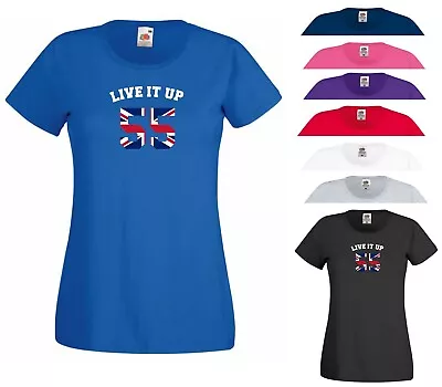 Buy Live It Up 55 T Shirt Rangers Football Celebrations Fans Xmas Gift Women Tee Top • 8.27£