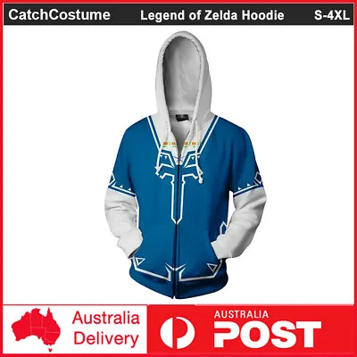 Buy Legend Zelda Breath Of The Wild Link Hoodie Jumper Cosplay Jacket Sweatshirt • 23.35£