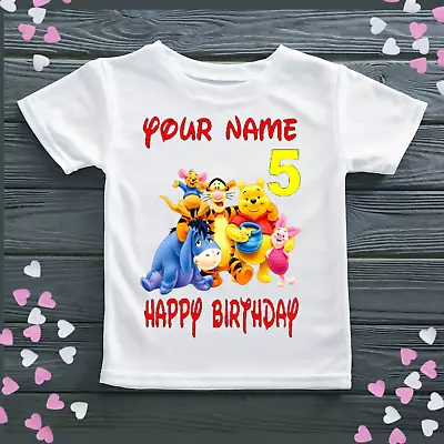 Buy Personalised Winnie The Pooh T-shirt Birthday • 9.99£