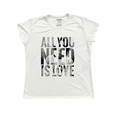 Buy John Lennon All You Need Is Love - Ladies T-Shirt (SB) Peace Beatles Hipster • 12.99£