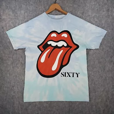 Buy Rolling Stones Shirt Mens Small Blue Sixty Europe Tour 2022 Tye Dye Band Gig Top • 19.95£