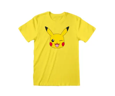 Buy Official Pokemon Pikachu Face T-Shirt • 14.99£