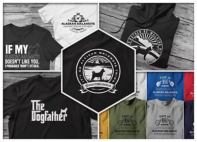 Buy Alaskan Malamute T Shirt Hoodie Dog Walking Owner Gift B2G1F! • 26.99£