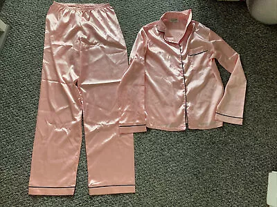Buy In The Style Pink Pjs Pyjamas Size 8 • 5.99£