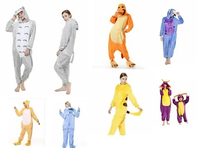 Buy Adult Unisex Pajamas Kigurumi Kids Animal Pyjama Cosplay Costume Romper AL • 26.83£
