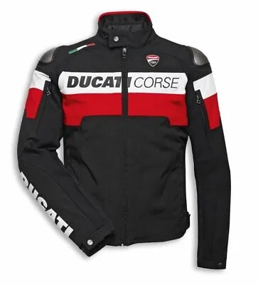 Buy Ducati Corse 2023 Men Motorcycle Textile Waterproof Motorbike Racing Bike Jacket • 89£