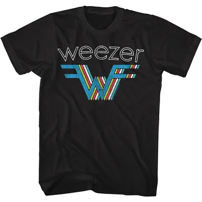 Buy Weezer Repeat W Band Logo Multiple Color Men's T Shirt Rock Music Merch • 46.04£