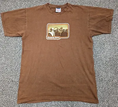 Buy Vintage 90s Beastie Boys Tour Shirt - Brown Medium • 66£