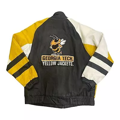 Buy Georgia Tech Yellow Jacket Leather Varsity Jacket - XL • 30£
