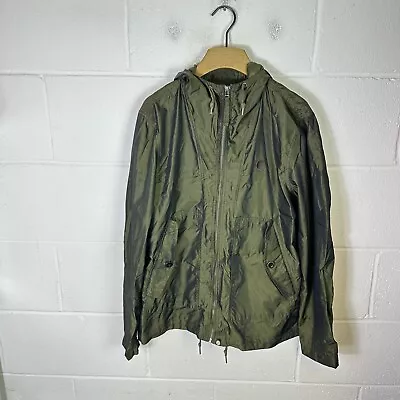Buy Pretty Green Jacket Mens Large Green Nylon Mod Smock Gallagher Oasis Parka • 33.95£
