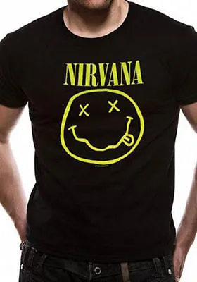 Buy Nirvana Happy Face Official Merchandise T-shirt M/L/XL - New • 18.95£