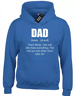 Buy Dad Definition Hoody Hoodie Funny Joke Novelty Gift Present Idea For Christmas • 16.99£