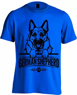 Buy German Shepherd Men's T-Shirt | 13 Colours - Screen Printed Design | Dog Pet • 11.95£