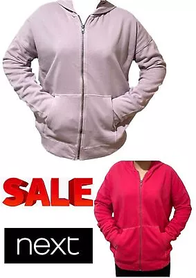 Buy NEXT Womens Pigment Dyed Full Zip Fleece Lined  Hoodie / Lounge Wear • 12.99£