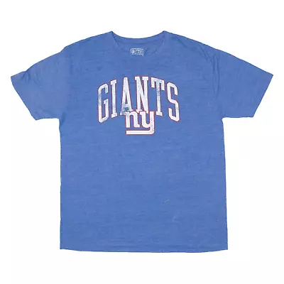 Buy FANATICS NFL New York Giants Mens T-Shirt Blue USA L • 9.99£