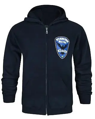 Buy Arrow Starling City Metro Police Navy Blue Men's Zip-Up Hoodie • 34.99£