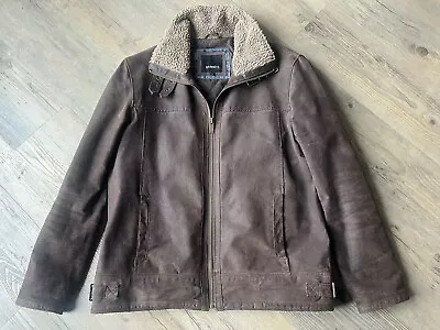 Buy Suede / Leather Aviator Sherpa Jacket • 25£
