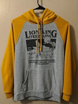 Buy Disney: The Lion King: Lightweight Hoodie Pullover, Yellow/Heather Grey Womens S • 20.83£