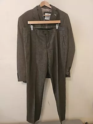 Buy Mens House Of Cavani 3 Piece Part Wool Suit W40  Waistcoat 23 P2p Jacket  26 ... • 45£