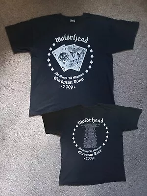 Buy Vintage Motorhead 2009 European Tour T-Shirt - Size XL - Heavy Metal - Lemmy • 14.99£