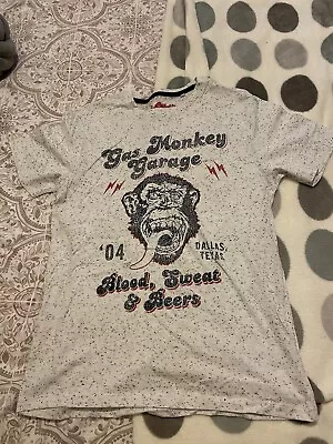 Buy 🐒Gas Monkey Grey Flecked T Shirt, Size M. • 6.50£