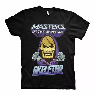 Buy Masters Of The Universe Skeletor Crew Neck Black T-Shirt • 12.95£