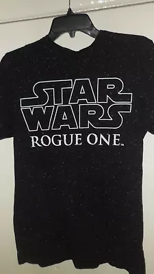 Buy Star Wars Rogue One T Shirt Small Black Fleck And Logo • 5.99£