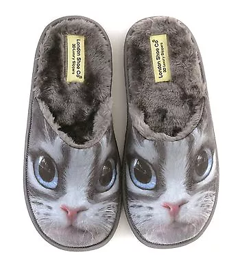 Buy Ladies & Girls 3D Print Novelty Funny Slippers Cats & Dogs - XMAS CHRISTMAS GIFT • 12.95£