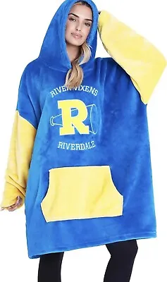 Buy Riverdale Oversized Blanket Hoodie Fleece Hoodie Blue For Womens Gifts • 12.99£