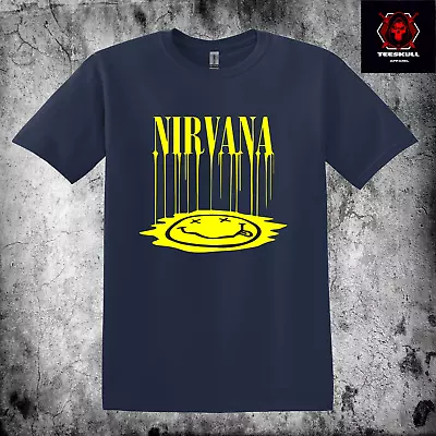 Buy Nirvana Smiley Face Melts Heavy Cotton Unisex Heavy Cotton T-SHIRT S-3XL 🤘 • 24.02£
