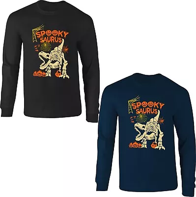 Buy Spooky Saurus Dinosaur Halloween Jumper Spider Pumpkin Forest Animal Horror Tops • 17.99£