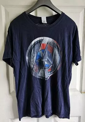 Buy Mens Gildan Marvel Avengers Tshirt Size L • 2.50£