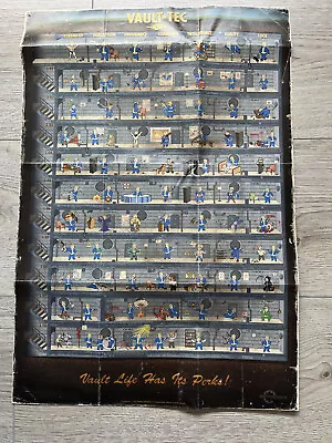 Buy Fallout 4 Perk Chart Vault Tec Poster Display Merch S.P.E.C.I.A.L • 8.95£